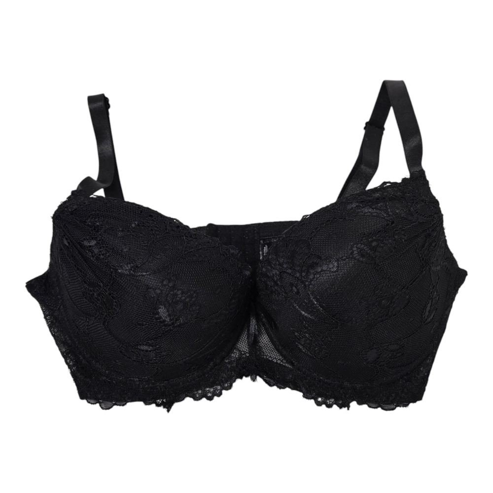 Unbranded Bra 40C Black lace Trim 90% Nylon 10% Spandex